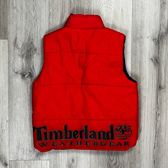 Timberland Vintage Red XS Puffer Vest - Picture 4 of 7